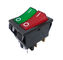 El doble de alta calidad rema la lámpara del interruptor de eje de balancín, de 32*25m m, verde o roja, 20A 250V.