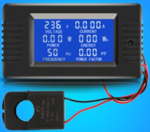 Poder del voltímetro del amperímetro de la exhibición 100A Digitaces del LCD con la FCC partida del CE del CT