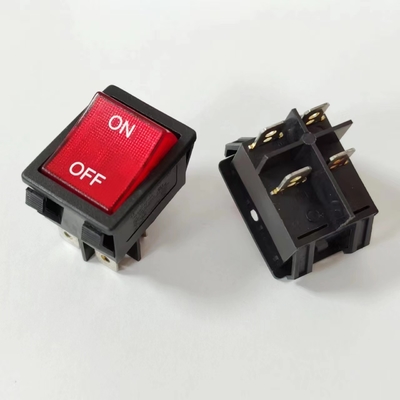 R5 Interruptor roquero de luz roja 32*25mm 25A 250V encendido-apagado