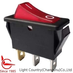 Interruptor de eje de balancín ENCENDIDO-APAGADO de la buena calidad con la luz roja, 16A 250V, VDE de la UL
