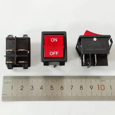 R5 Interruptor roquero de luz roja 32*25mm 25A 250V encendido-apagado