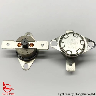KSD301 Interruptor térmico, reinicio manual, utilizado para protección térmica en instrumentos de fisioterapia