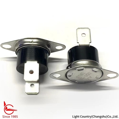 KSD301 Interruptor térmico, reinicio automático, utilizado para el acolchado en la industria de la belleza