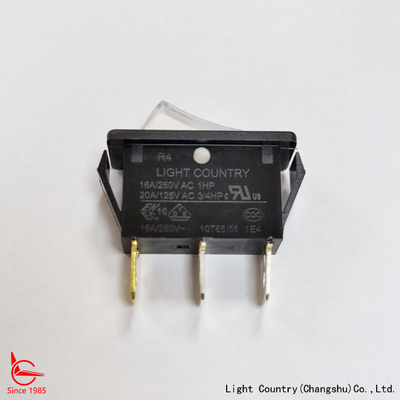 Factory High Quality Rocker Switch con luz LED blanca, R4, 33x15mm, encendido y apagado, 20A 125V
