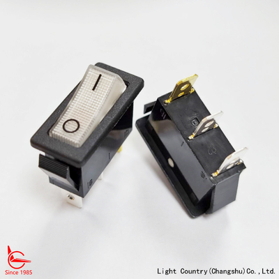 Factory High Quality Rocker Switch con luz LED blanca, R4, 33x15mm, encendido y apagado, 20A 125V