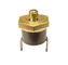 Termóstato rápido bimetálico redondo del disco KSD301 de la cabeza T24 del cobre del tornillo