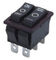 Interruptor del botón de la fila del doble R5, 32*25m m, 16A 250V, 20A 125V, PA66 vivienda, con/sin la lámpara