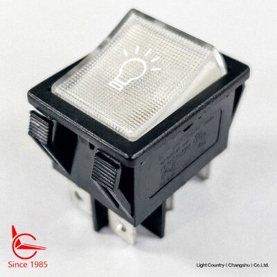 Interruptor de encendido y apagado de luz blanca de buena calidad para el panel de control PLC, 32*25mm, VDE, TUV, UL